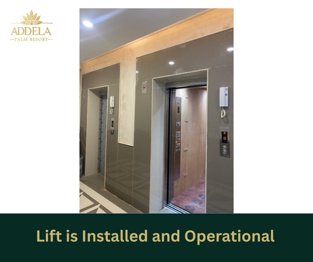 Lifts are operational at Addela Tower